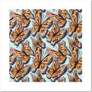 Monarch Butterfly Pattern Posters and Art